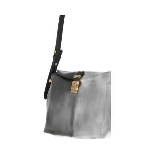 Pinko Saddle Bag Baguette Small Leather Shoulder Bag