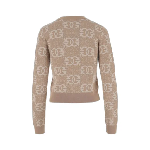 Pinko Geometric-Pattern Knitted Jumper