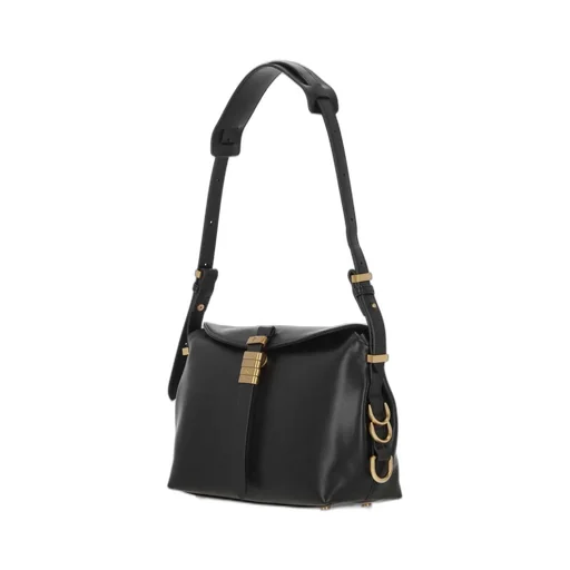 Pinko Saddle Bag Baguette Small Leather Shoulder Bag