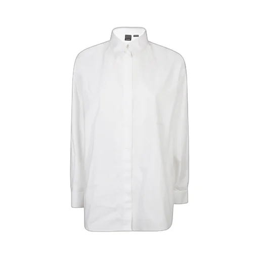 Pinko Bridport Curved Hem Long Sleeved Shirt