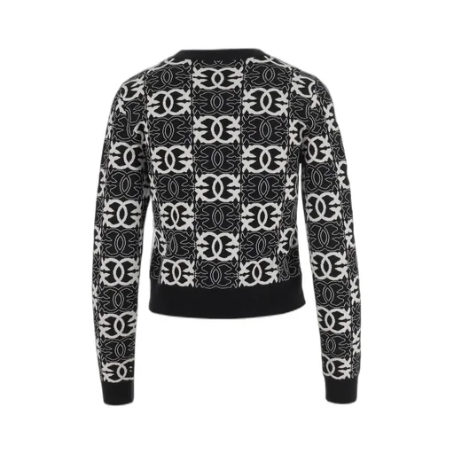 Pinko Geometric-Pattern Knitted Jumper
