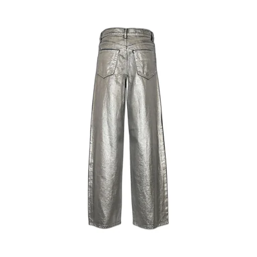 Pinko Loose-Fit Laminated Denim Jeans