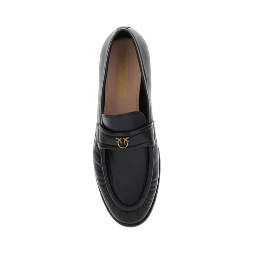 Pinko Logo Plaque Slip-On Loafers
