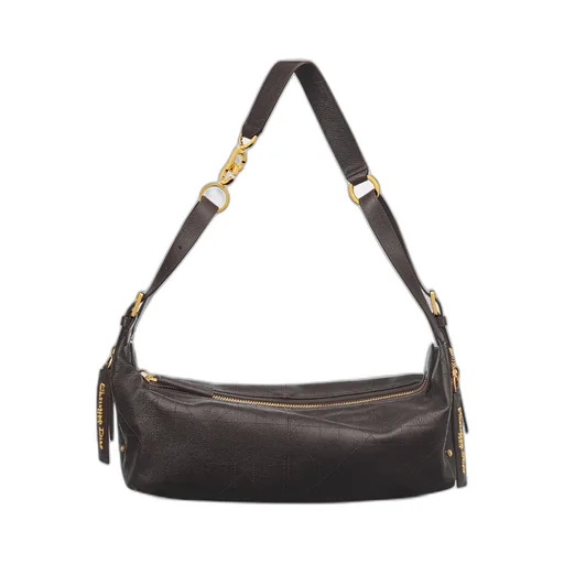 Medium D-Journey Bag In Shiny Grained Calfskin