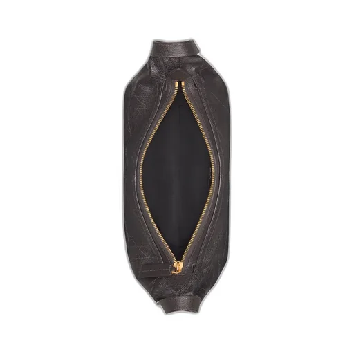 Medium D-Journey Bag In Shiny Grained Calfskin