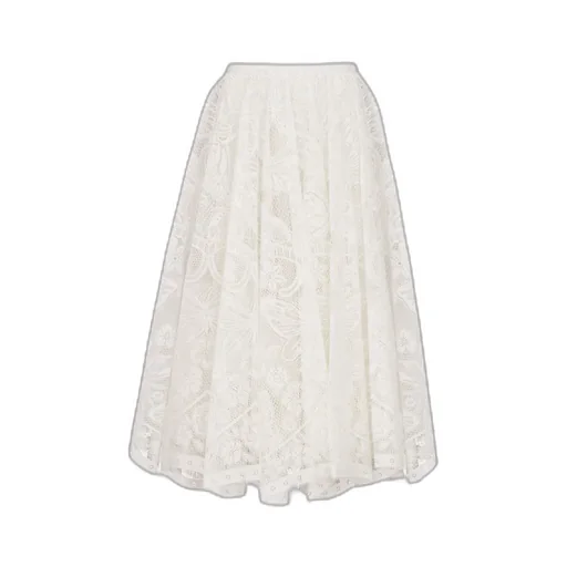 Mid-Length Flared Skirt