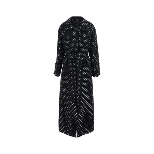 Pinko Embellished Belted Coat
