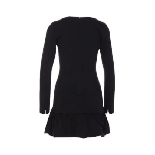 Pinko Square-Neck Long-Sleeved Dress