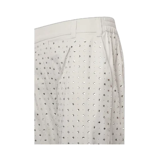 Pinko Rhinestones And Studs Embellished Trousers