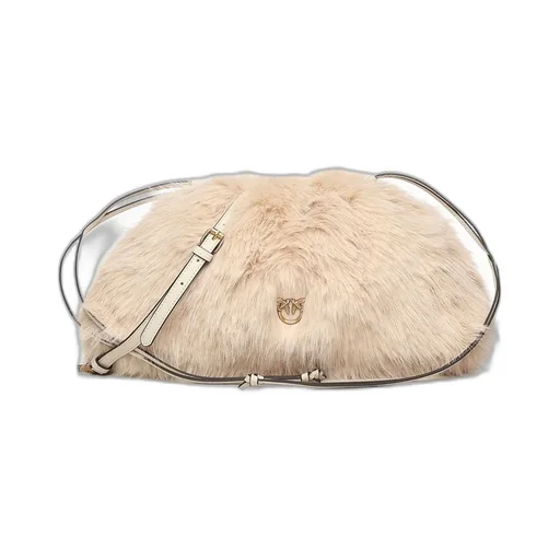 Pinko Drawstring Maxi Clutch Bag