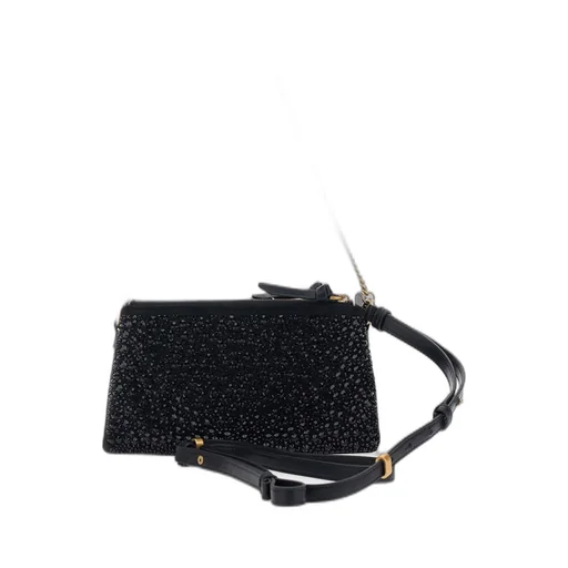 Pinko Mini Double Bag Fully Embellished Shoulder Bag