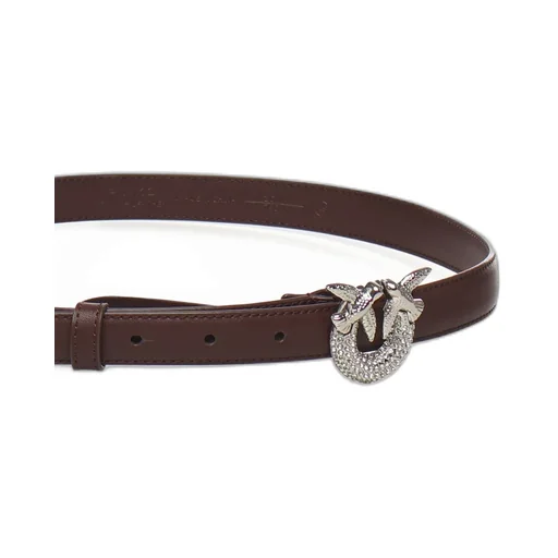Pinko Love Birds Embellished Buckle Belt