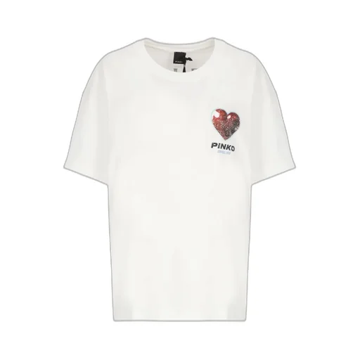Pinko Logo Printed Crewneck T-Shirt