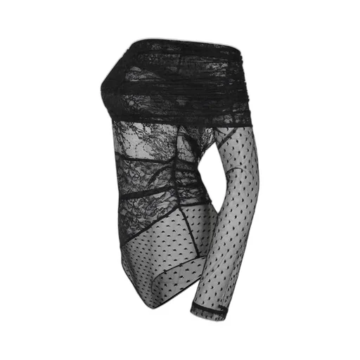 Pinko Patchwork-Effect Lace Bodysuit