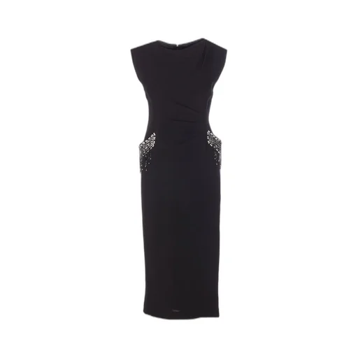 Pinko Bejewelled Embroidery Slim-Fit Dress