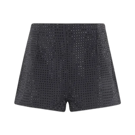 Pinko Fully Embellished High-Waist Shorts