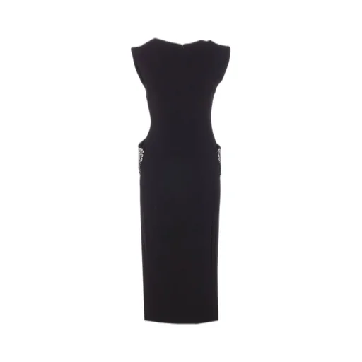 Pinko Bejewelled Embroidery Slim-Fit Dress