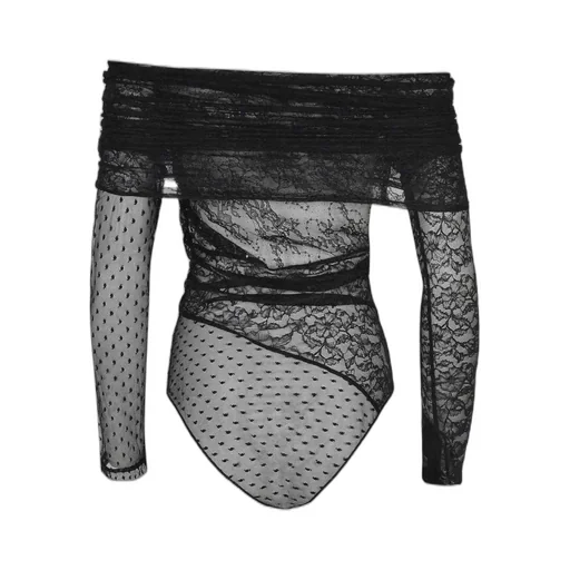 Pinko Patchwork-Effect Lace Bodysuit