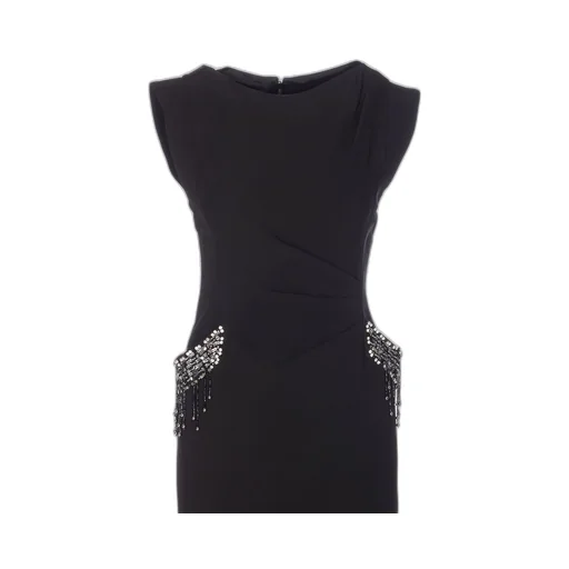 Pinko Bejewelled Embroidery Slim-Fit Dress