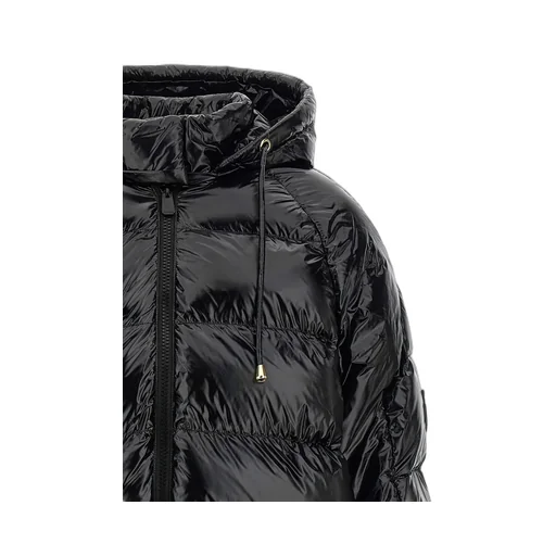 Pinko Zip-Up Hooded Quilted Coat