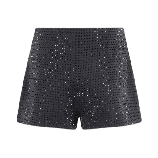 Pinko Fully Embellished High-Waist Shorts