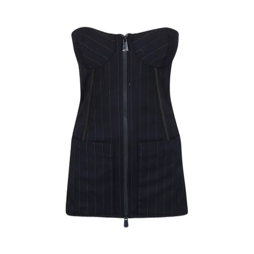 Pinko Pinstripe Bustier Top