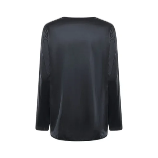 Pinko V-Neck Satin Blouse
