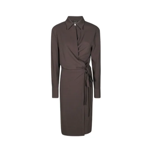 Pinko Belted Midi Shirt Dress