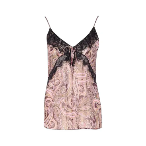 Pinko Paisley Printed Lace Top