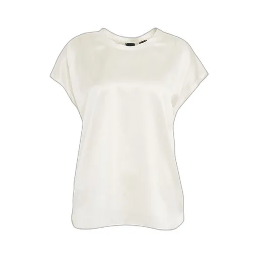 Pinko Short-Sleeved Satin Blouse