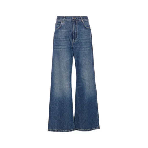 Pinko Wide-Leg Soft Denim Jeans
