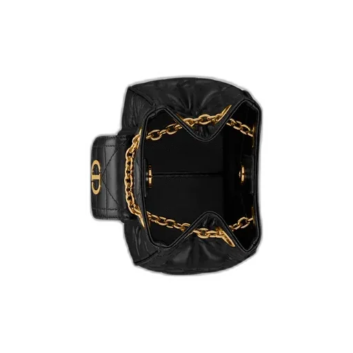 Small Dior Caro Multicarry Backpack With Chain