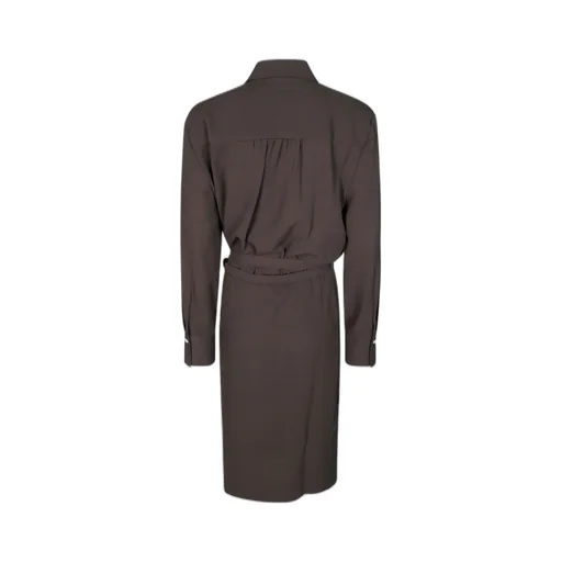 Pinko Belted Midi Shirt Dress