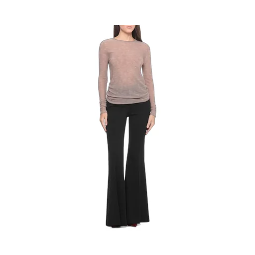 Pinko Long-Sleeved Knitted Sheer T-Shirt