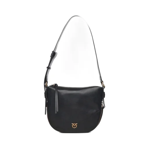 Pinko Small Leather Hobo Shoulder Bag
