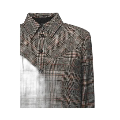 Pinko Long Sleeved Checked Buttoned Shirt