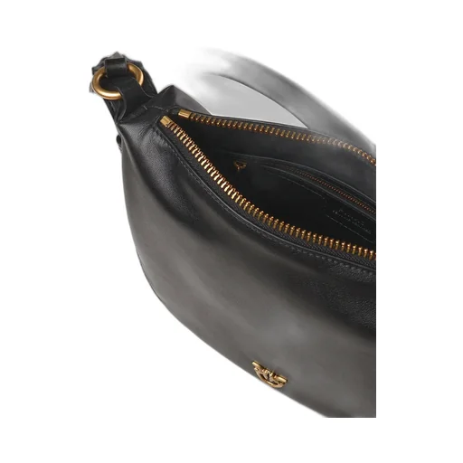 Pinko Small Leather Hobo Shoulder Bag