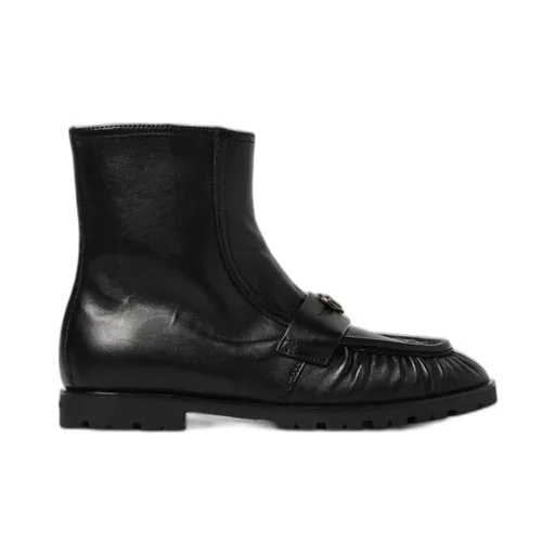 Pinko Love Birds Logo Plaque Booties