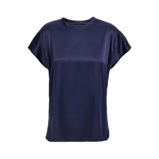 Pinko Cap Sleeved Satin Blouse