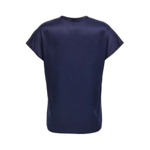Pinko Cap Sleeved Satin Blouse