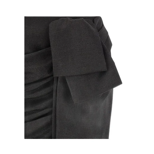 Pinko Bow Pinstriped Mini Skirt