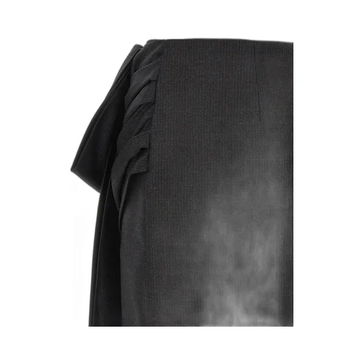 Pinko Bow Pinstriped Mini Skirt