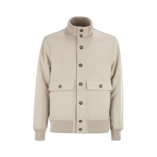 Peserico Ribbed Bomber Jacket