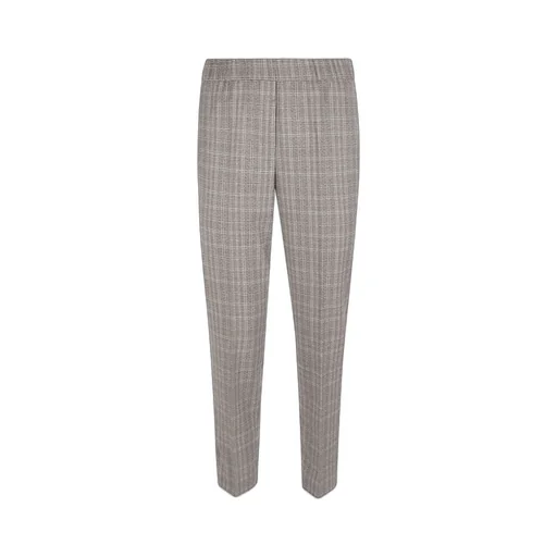 Peserico Elastic Waist Plaid Pants