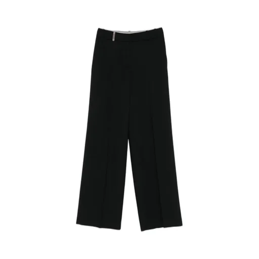 Peserico Wool Blend Wide-Leg Pants