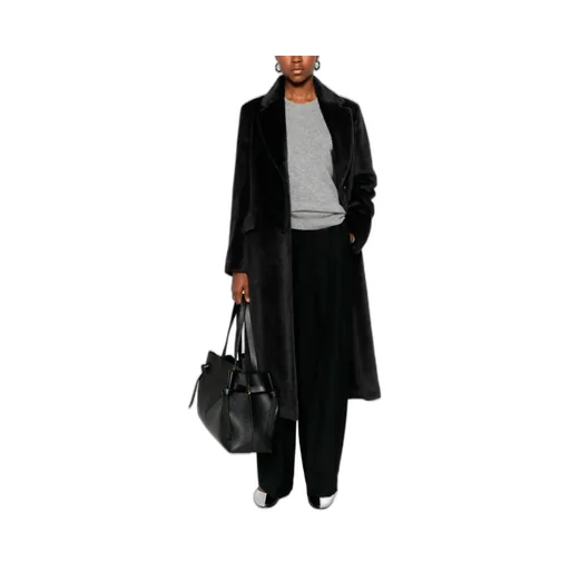 Peserico Single-Breasted Alpaca Coat