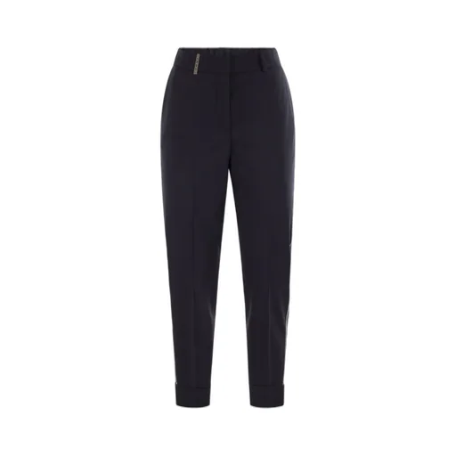 Peserico High-Waist Slim-Fit Pants