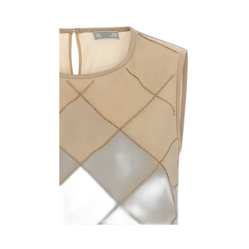 Peserico Beaded CrÊPe De Chine Top