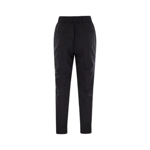 Peserico High-Waist Slim-Fit Pants