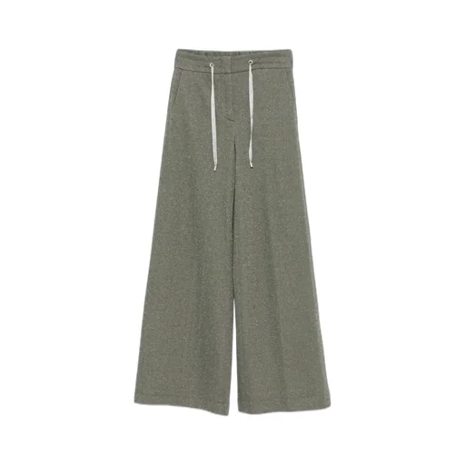 Peserico Drawstring Wide-Leg Pants